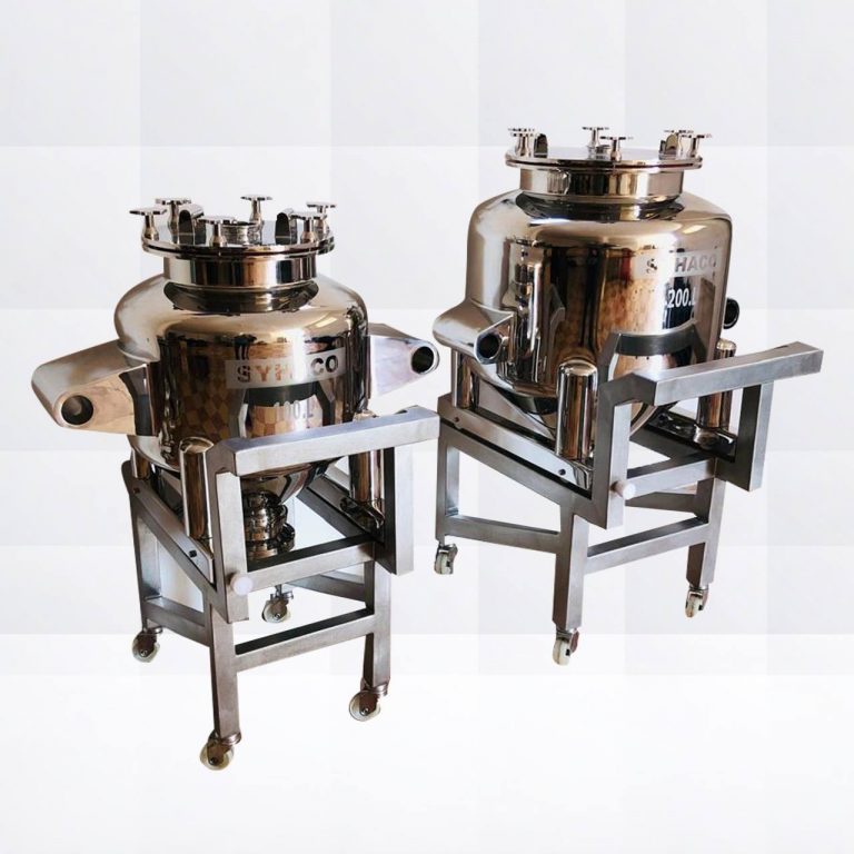 Cylindrical bin for blender 100 - 200 Lit